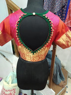 Teardrop Back Silk Blouse