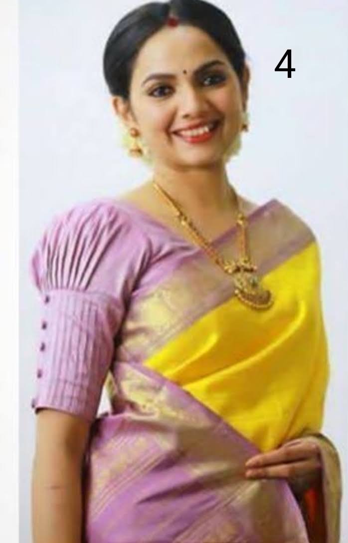 Puff-Sleeve Tassel Tie-Back Blouse