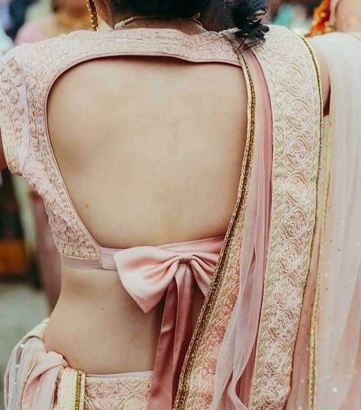 Teardrop Back Silk Blouse