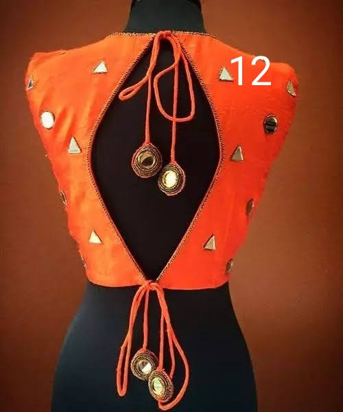 Teardrop Back Silk Blouse