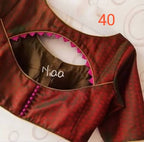 Teardrop Back Silk Blouse