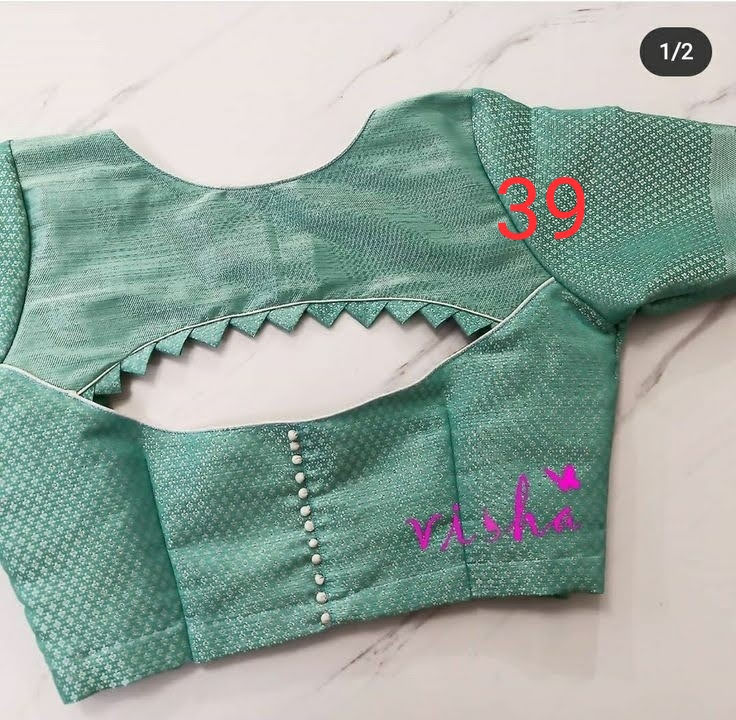 Teardrop Back Silk Blouse